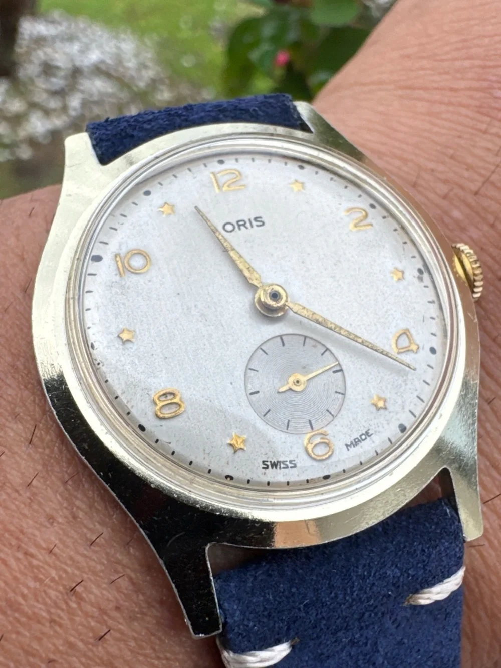 Vintage Oris Manual Wind Sub Second Dress Watch